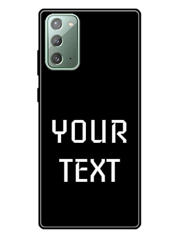 Custom Galaxy Note 20 Your Name on Glass Phone Case