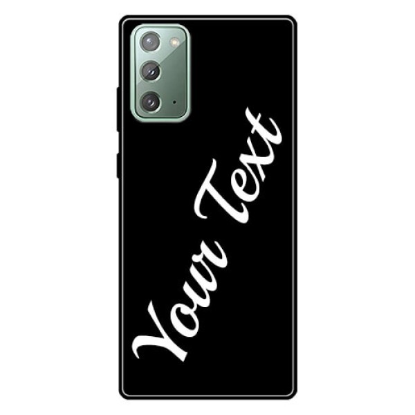Galaxy Note 20 Custom Glass Mobile Cover with Your Name Galaxy Note 20 Custom Glass Mobile Cover with Your Name