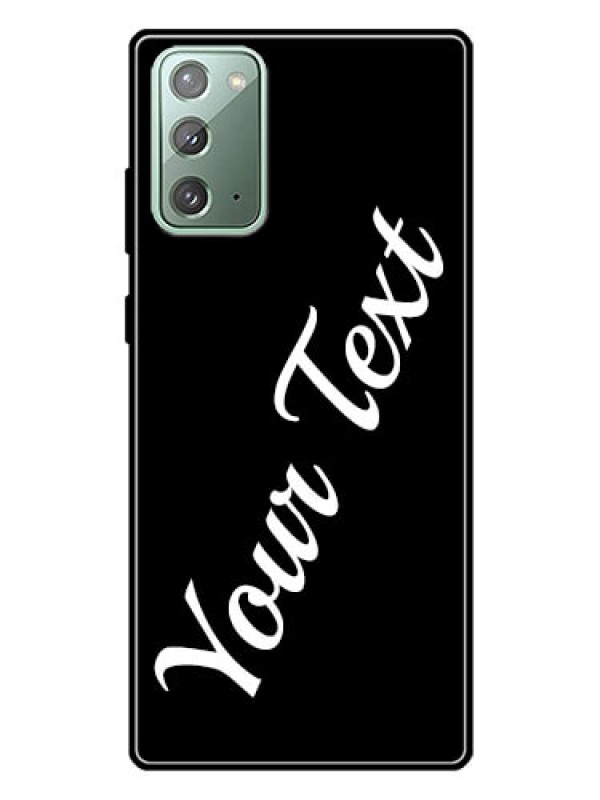 Custom Galaxy Note 20 Custom Glass Mobile Cover with Your Name