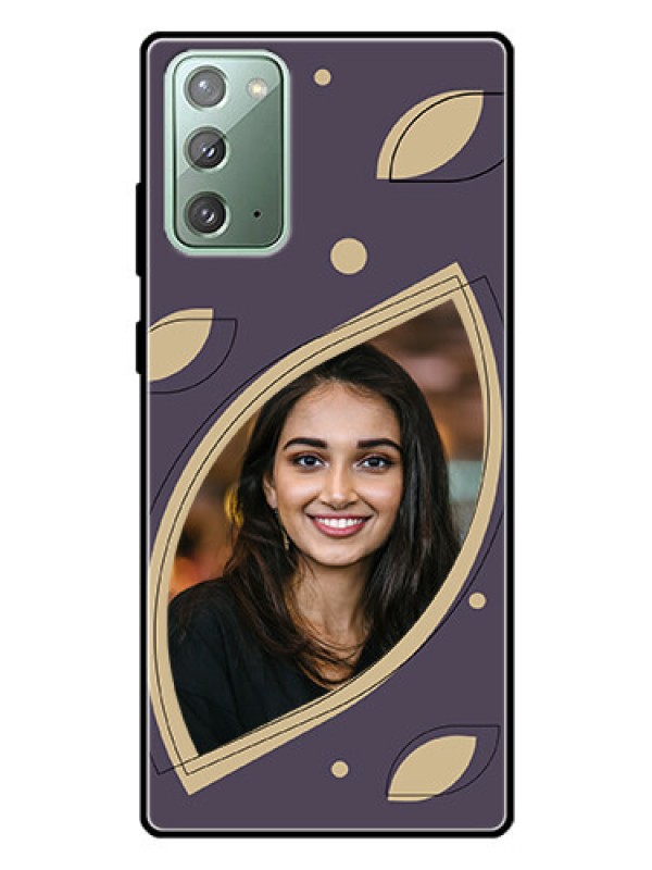 Custom Galaxy Note 20 Custom Glass Mobile Case - Falling Leaf Design