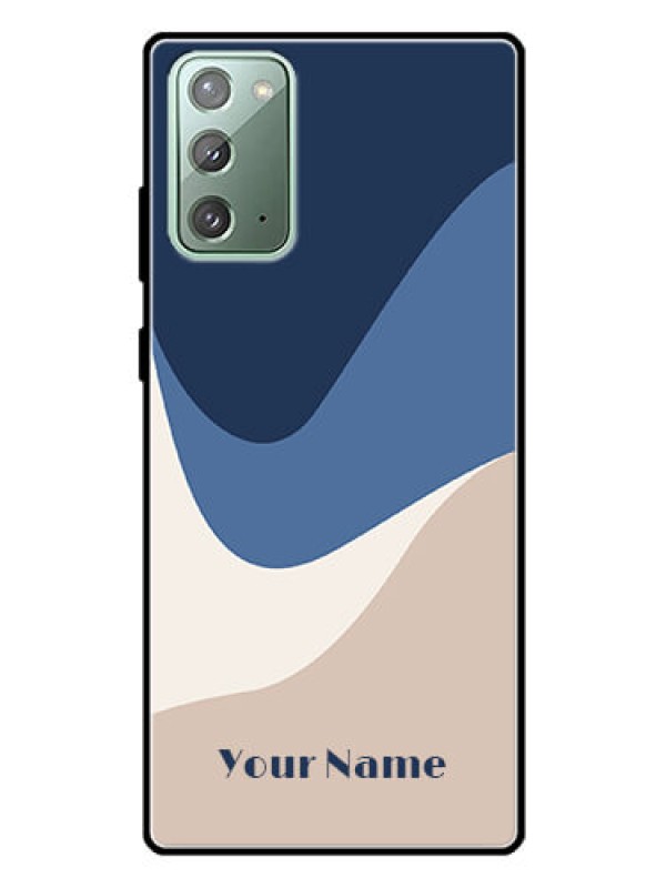 Custom Galaxy Note 20 Custom Glass Phone Case - Abstract Drip Art Design