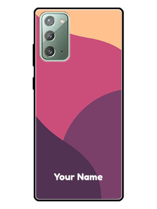 Custom Galaxy Note 20 Custom Glass Phone Case - Mixed Multi-colour abstract art Design