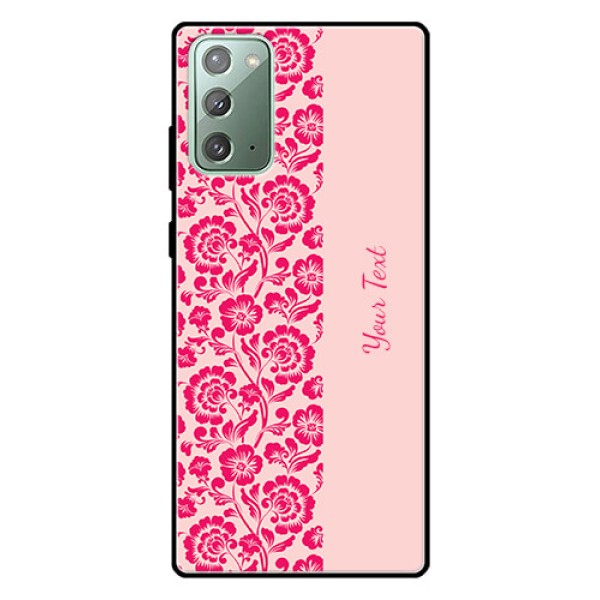 Galaxy Note 20 Custom Glass Phone Case - Attractive Floral Pattern Design Galaxy Note 20 Custom Glass Phone Case - Attractive Floral Pattern Design