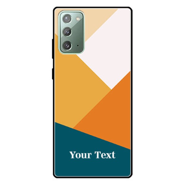 Galaxy Note 20 Personalized Glass Phone Case - Stacked Multi-colour Design Galaxy Note 20 Personalized Glass Phone Case - Stacked Multi-colour Design