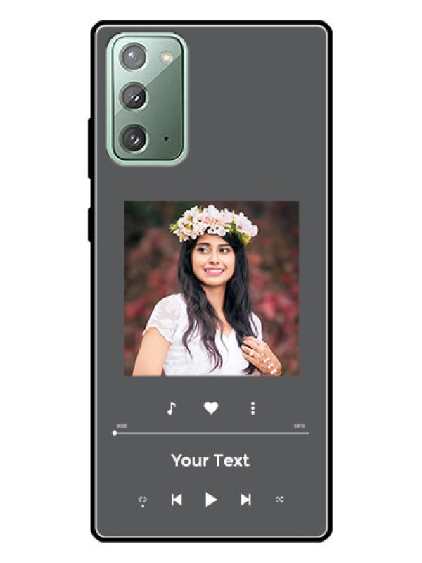 Custom Galaxy Note 20 Custom Glass Mobile Case - Play The Music Design