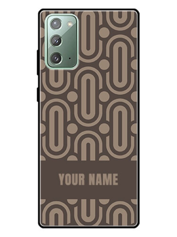 Custom Galaxy Note 20 Custom Glass Phone Case - Captivating Zero Pattern Design