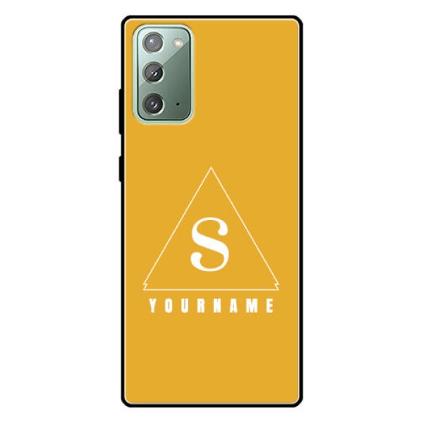 Galaxy Note 20 Personalized Glass Phone Case - simple triangle Design Galaxy Note 20 Personalized Glass Phone Case - simple triangle Design