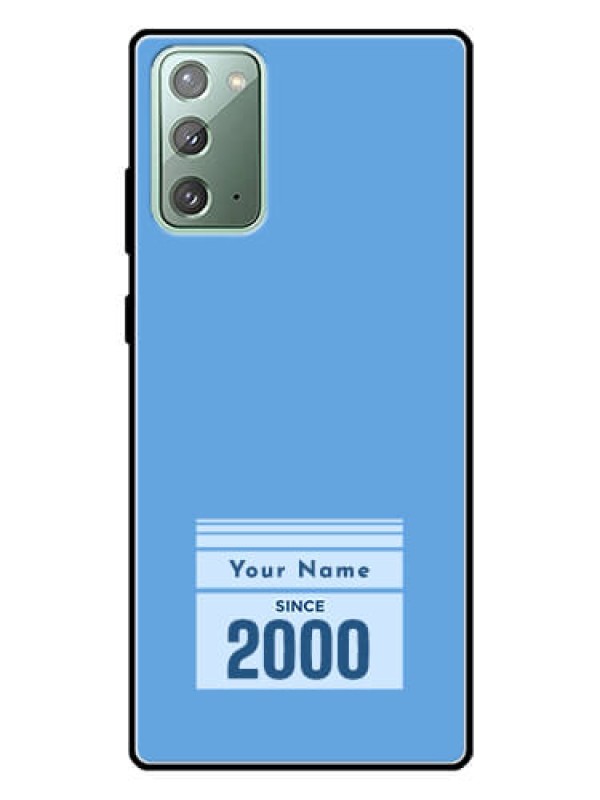 Custom Galaxy Note 20 Custom Glass Mobile Case - Custom Year of birth Design