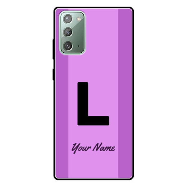 Galaxy Note 20 Custom Glass Phone Case - Tricolor custom text Design
