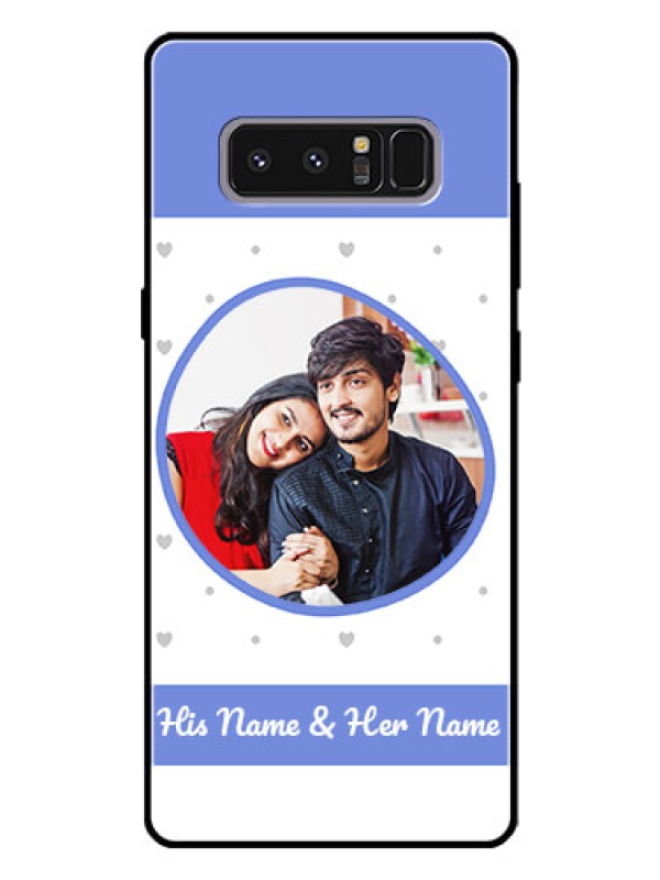 Custom Galaxy Note 8 Photo Printing on Glass Case  - Premium Case Design