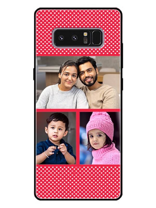 Custom Galaxy Note 8 Personalized Glass Phone Case  - Bulk Pic Upload Design