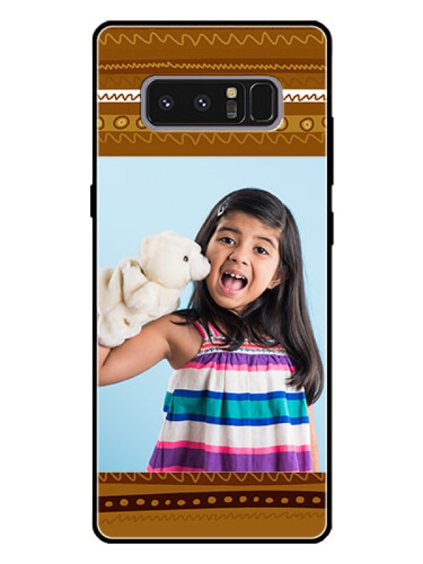 Custom Galaxy Note 8 Custom Glass Phone Case  - Friends Picture Upload Design 
