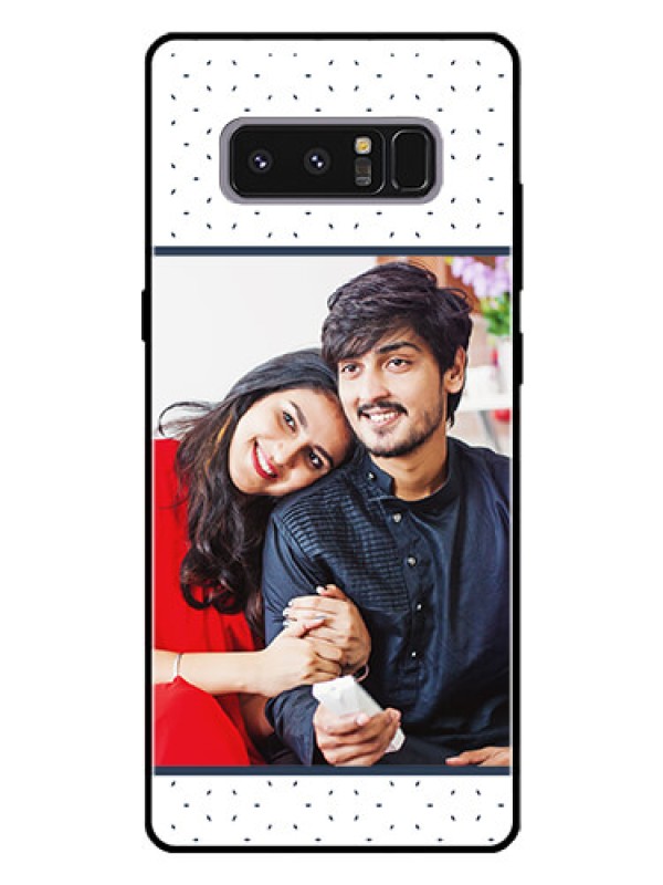 Custom Galaxy Note 8 Personalized Glass Phone Case  - Premium Dot Design