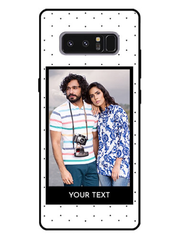 Custom Galaxy Note 8 Photo Printing on Glass Case  - Premium Design
