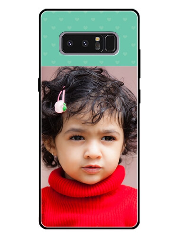 Custom Galaxy Note 8 Custom Glass Phone Case  - Lovers Picture Design