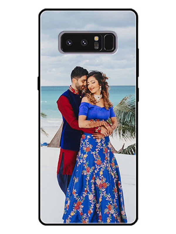 Custom Galaxy Note 8 Photo Printing on Glass Case  - Upload Full Picture Design