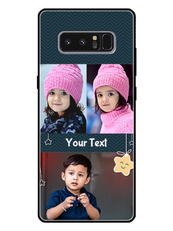 Custom Galaxy Note 8 Custom Glass Mobile Case  - Hanging Stars Design