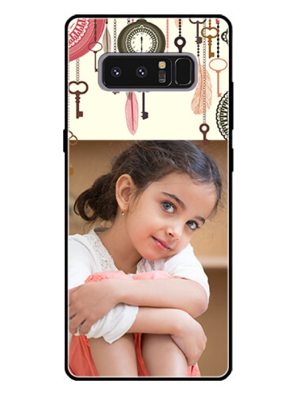 Custom Galaxy Note 8 Custom Glass Mobile Case  - Boho Style Design