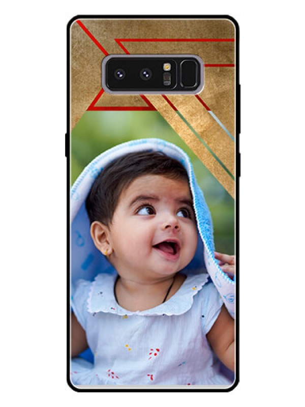 Custom Galaxy Note 8 Personalized Glass Phone Case  - Gradient Abstract Texture Design