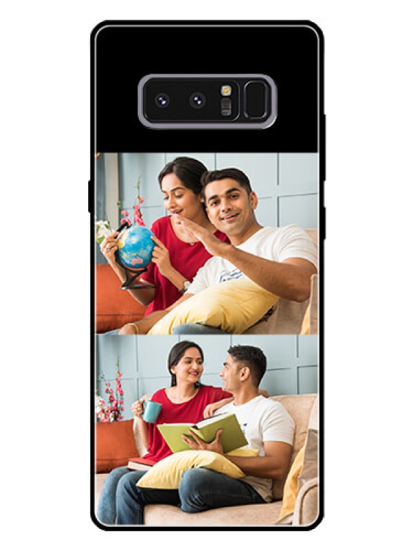 Custom Galaxy Note 8 2 Images on Glass Phone Cover