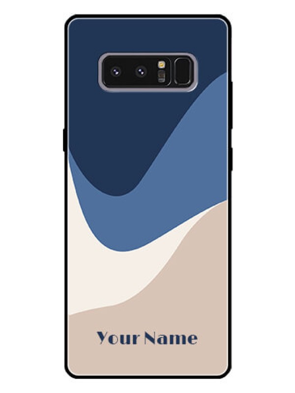 Custom Galaxy Note 8 Custom Glass Phone Case - Abstract Drip Art Design