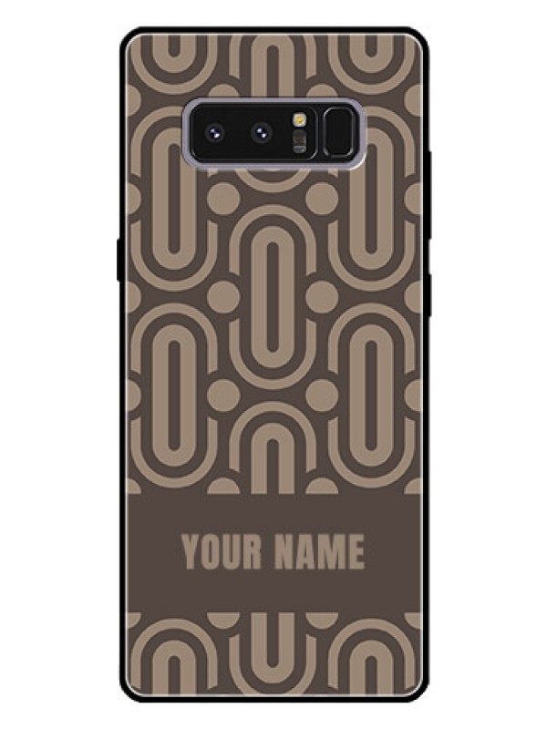 Custom Galaxy Note 8 Custom Glass Phone Case - Captivating Zero Pattern Design