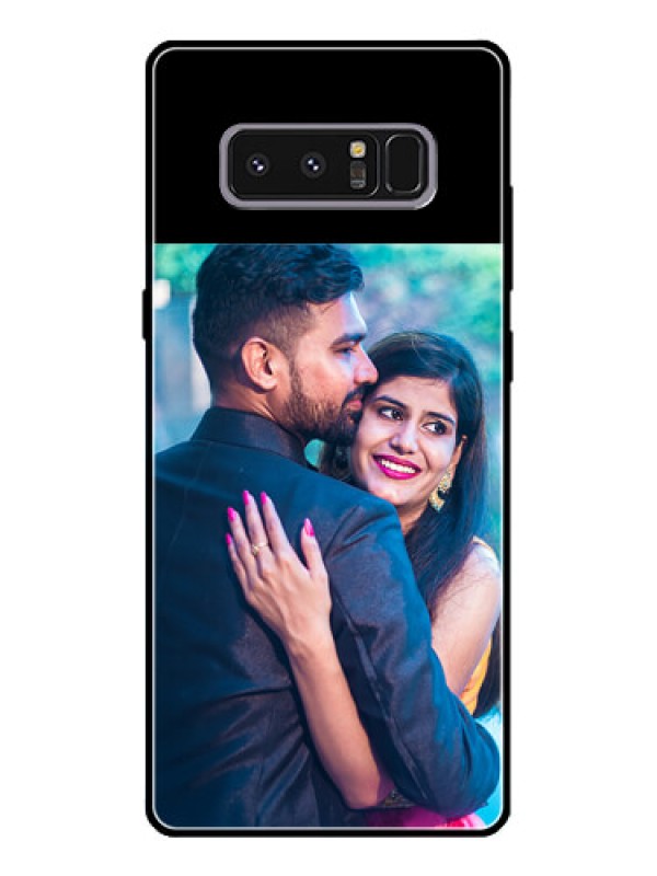 Custom Galaxy Note 8 Custom Glass Phone Case - Upload Full Picture With Custom Color Design