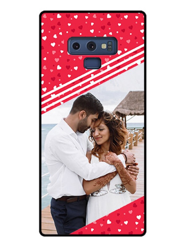 Custom Galaxy Note 9 Custom Glass Mobile Case  - Valentines Gift Design