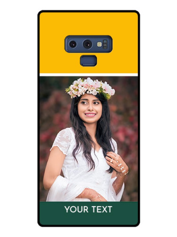 Custom Galaxy Note 9 Photo Printing on Glass Case  - Love You Design