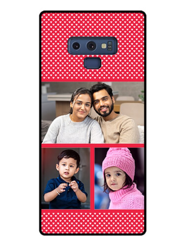 Custom Galaxy Note 9 Personalized Glass Phone Case  - Bulk Pic Upload Design