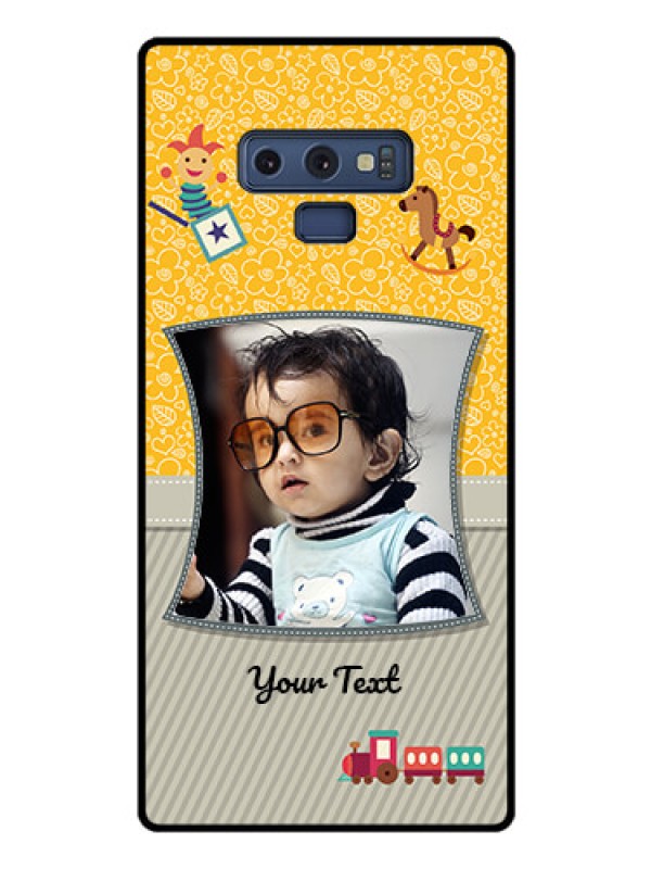Custom Galaxy Note 9 Personalized Glass Phone Case  - Baby Picture Upload Design