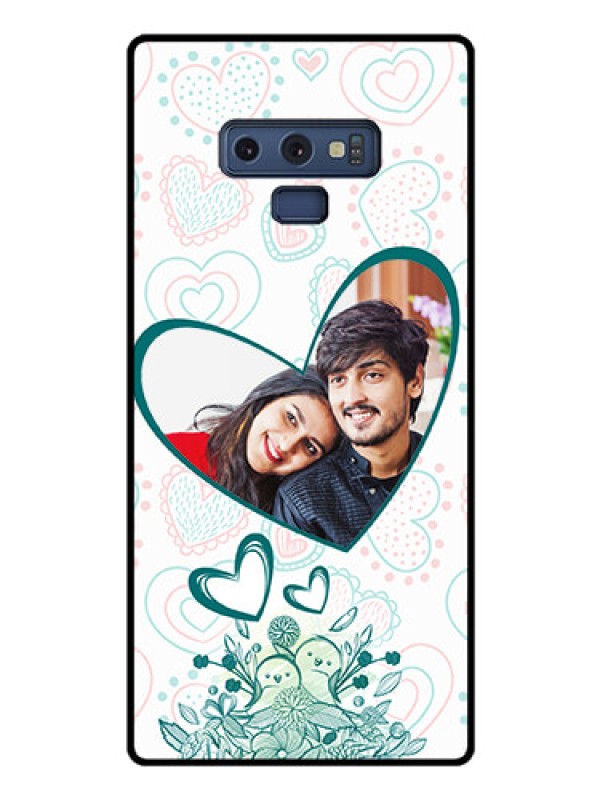 Custom Galaxy Note 9 Photo Printing on Glass Case  - Premium Couple Design