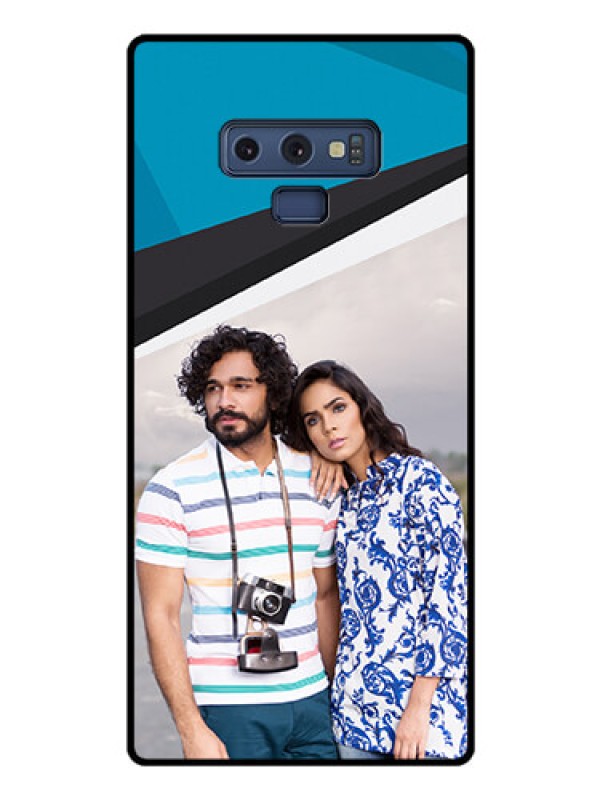 Custom Galaxy Note 9 Photo Printing on Glass Case  - Simple Pattern Photo Upload Design