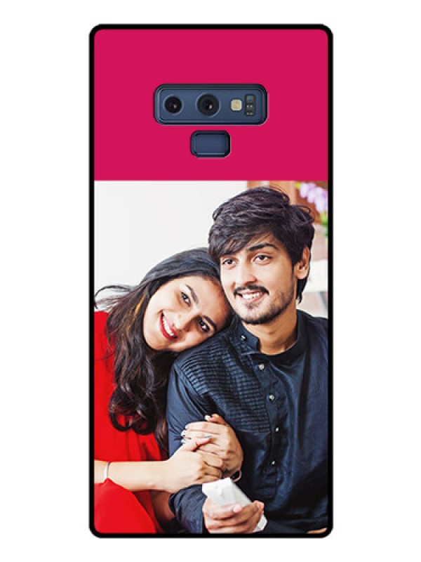 Custom Galaxy Note 9 Custom Glass Mobile Case  - Anniversary Cover Design