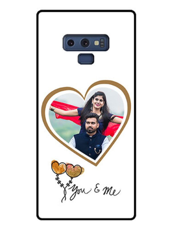 Custom Galaxy Note 9 Custom Glass Mobile Case  - You & Me Design
