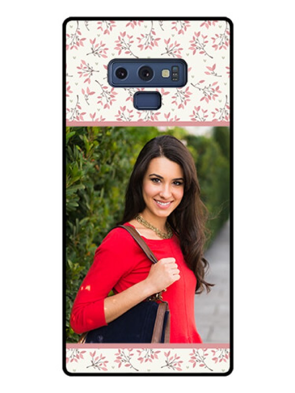 Custom Galaxy Note 9 Custom Glass Phone Case  - Premium Floral Design