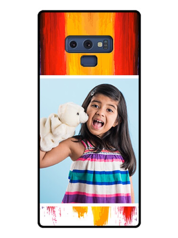 Custom Galaxy Note 9 Personalized Glass Phone Case  - Multi Color Design