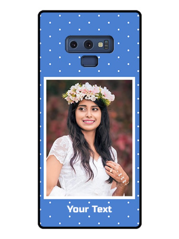 Custom Galaxy Note 9 Photo Printing on Glass Case  - Polka dots design