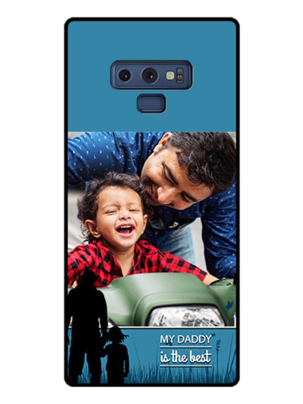 Custom Galaxy Note 9 Custom Glass Mobile Case  - Best dad design 