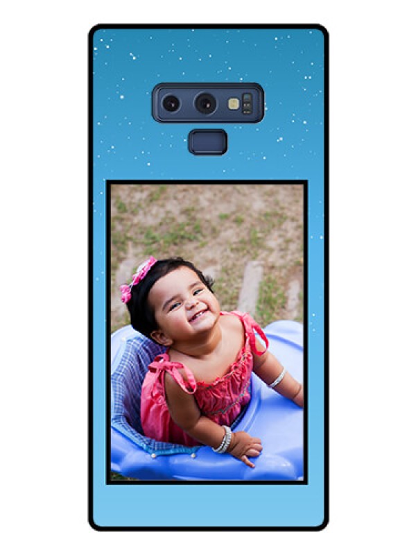 Custom Galaxy Note 9 Custom Glass Mobile Case  - Wave Pattern Colorful Design