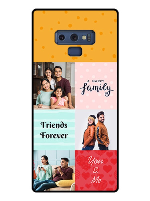 Custom Galaxy Note 9 Personalized Glass Phone Case  - Images with Quotes Design
