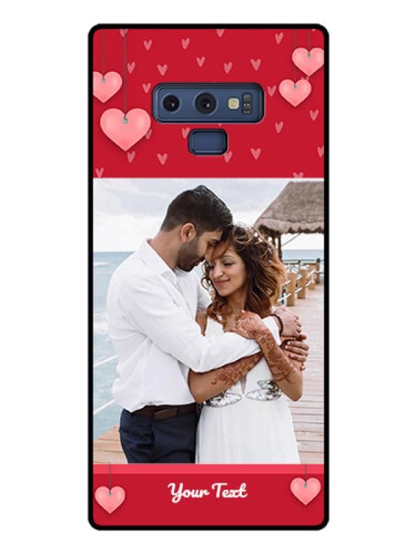 Custom Galaxy Note 9 Custom Glass Phone Case  - Valentines Day Design