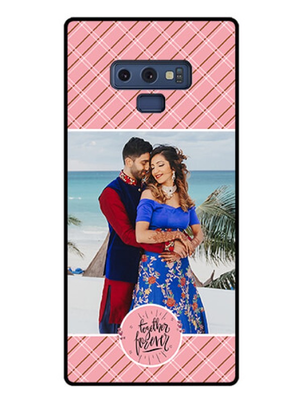 Custom Galaxy Note 9 Personalized Glass Phone Case  - Together Forever Design