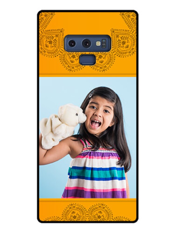 Custom Galaxy Note 9 Personalized Glass Phone Case  - Photo Wedding Design 