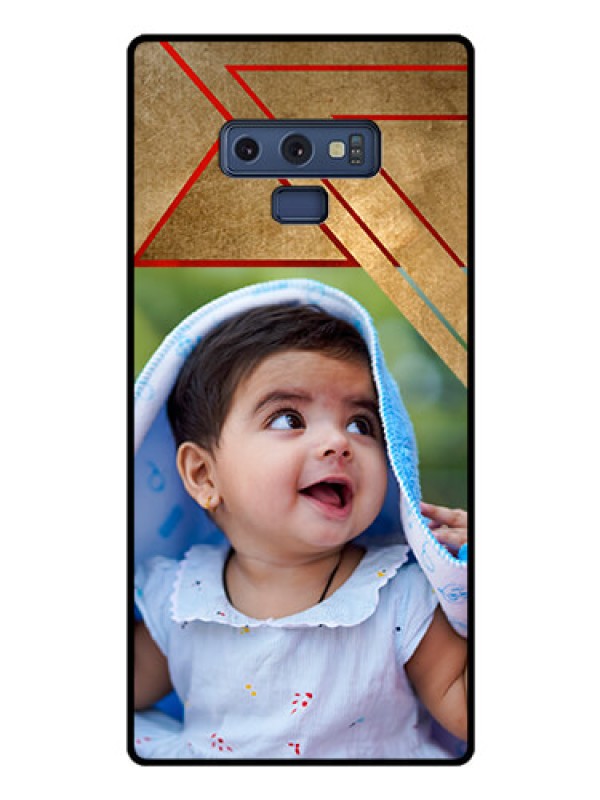 Custom Galaxy Note 9 Personalized Glass Phone Case  - Gradient Abstract Texture Design