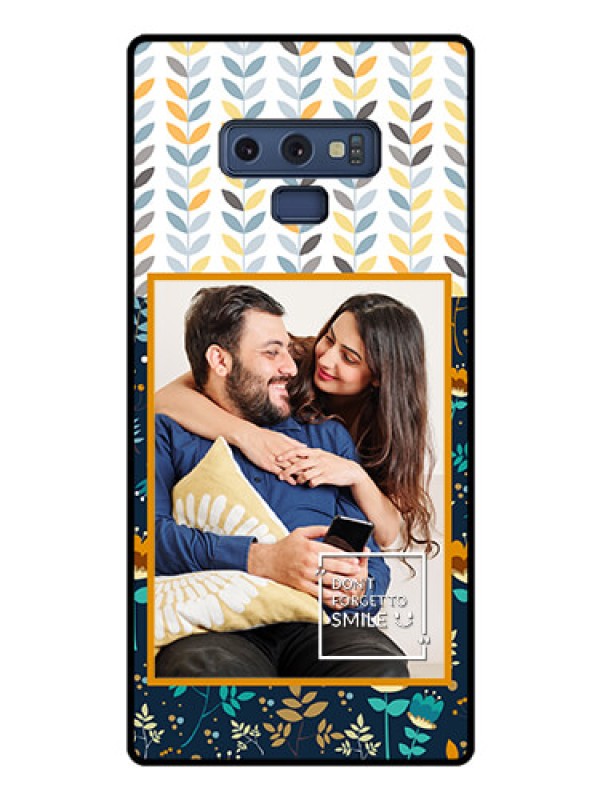 Custom Galaxy Note 9 Custom Glass Mobile Case  - Pattern Design