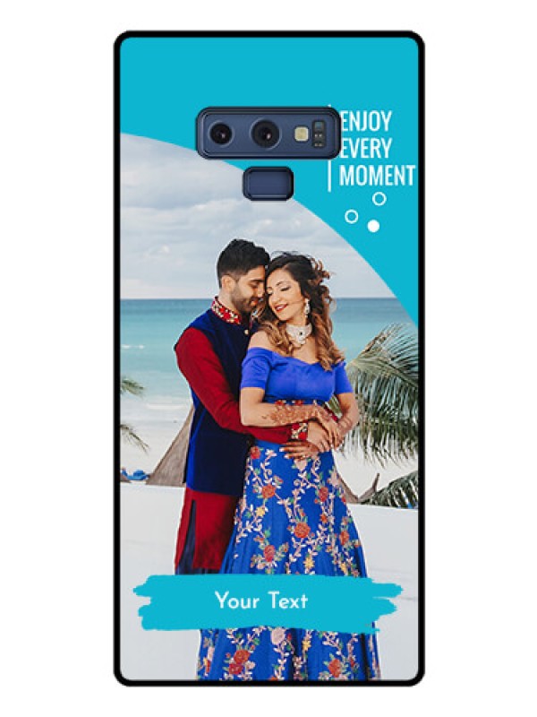 Custom Galaxy Note 9 Custom Glass Mobile Case  - Happy Moment Design