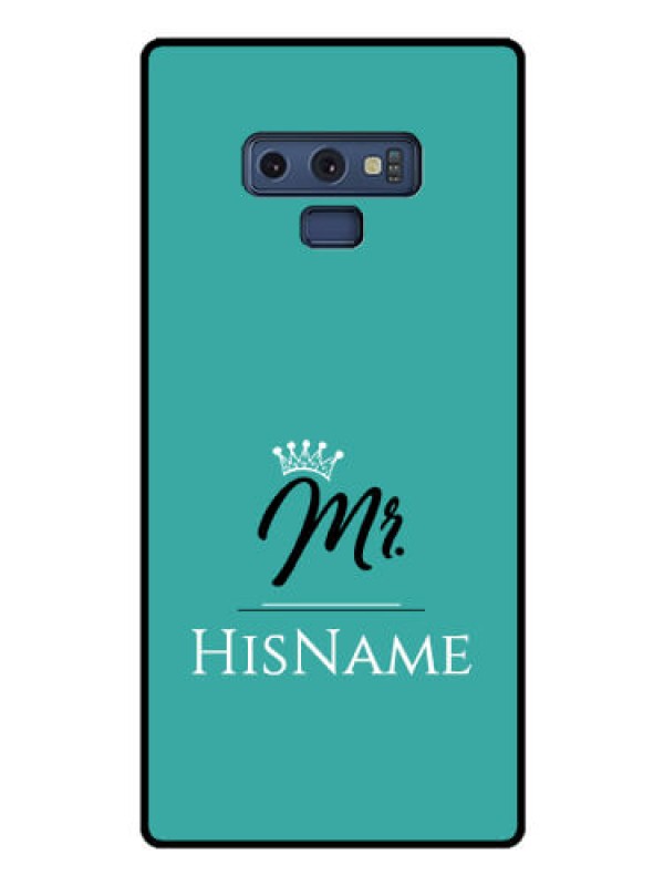 Custom Galaxy Note 9 Custom Glass Phone Case Mr with Name