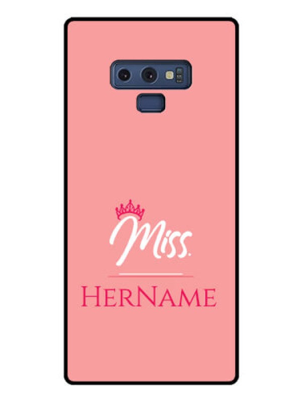 Custom Galaxy Note 9 Custom Glass Phone Case Mrs with Name