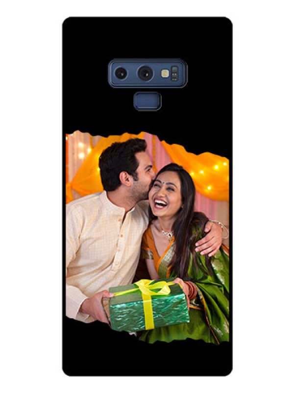 Custom Galaxy Note 9 Custom Glass Phone Case - Tear-off Design
